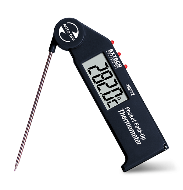Contact Thermometer 39272 Pocket Fold up Thermometer with Adjustable Probe