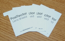 Protective Lens Shield ‍Pack of five thin plastic lens shields